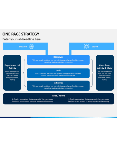 One Page Strategy PPT Slide 1