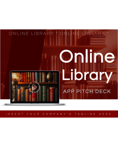 Online Library App Pitch Deck PPT Thumbnail