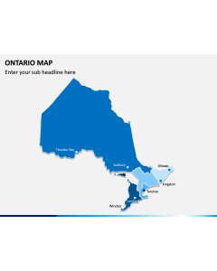 Ontario Map PPT Slide 1