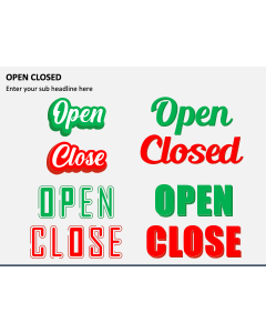 Open Closed PPT Slide 1