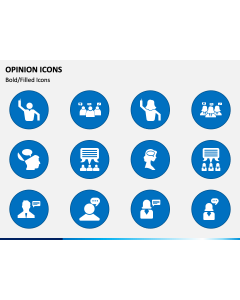 Opinion Icons PPT Slide 1