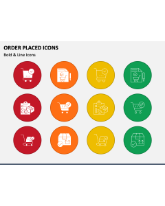 Order Placed Icons PPT Slide 1