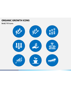 Organic Growth Icons PPT Slide 1