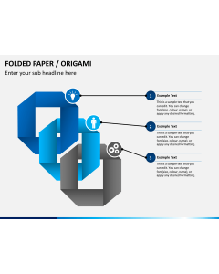 Origami style PPT slide 1