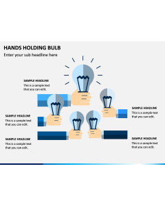 Hands Holding Bulb PPT Slide 1