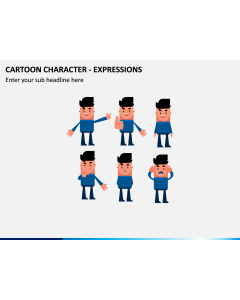 Cartoon Character - Expressions PPT Slide 1