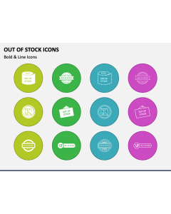 Out of Stock Icons PPT Slide 1