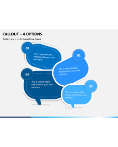 Callout – 4 Options PPT Slide 1