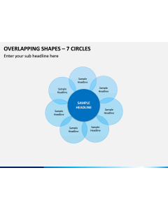 Overlapping Shapes – 7 Circles PPT Slide 1