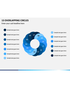 13 Overlapping Circles PPT Slide 1