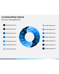 14 Overlapping Circles PPT Slide 1