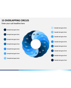 15 Overlapping Circles PPT Slide 1