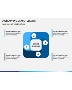 Overlapping Shape - Square PPT Slide 1