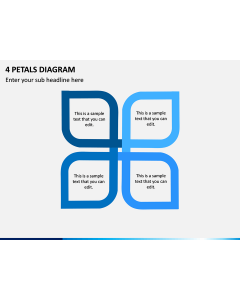 4 Petals Diagram PPT Slide 1