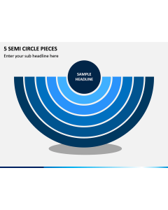 5 Semi Circle Pieces PPT Slide 1