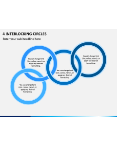 4 Interlocking Circles PPT Slide 1