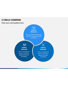 3 Circle Compare PPT Slide 1