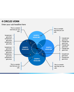 4 Circles Venn PPT Slide 1