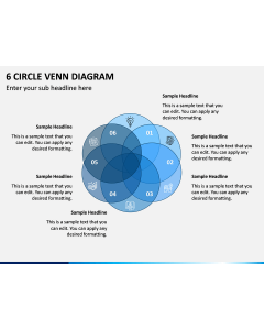 6 Circle Venn Diagram PPT Slide 1