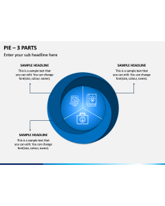 Pie - 3 Parts PPT Slide 1