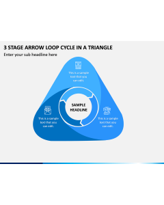 3 Stage Arrow Loop Cycle In A Triangle PPT Slide 1
