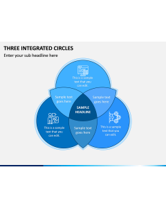 Three Integrated Circles PPT Slide 1