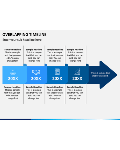 Overlapping Timeline PPT Slide 1