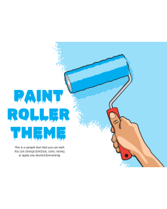 Paint Roller Theme PPT Slide 1