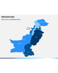 Pakistan map PPT slide 1