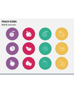 Peach Icons PPT Slide 1