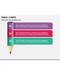Pencil - 3 Parts PPT Slide 1