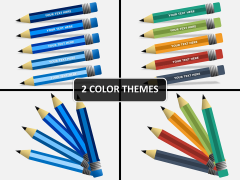 Pencil diagram PPT cover slide