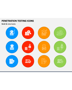 Penetration Testing Icons PPT Slide 1