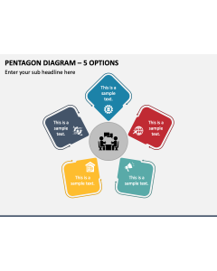 Pentagon Diagram - 5 Options PPT Slide 1
