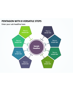 Pentagon with 8 Versatile Steps PPT Thumbnail