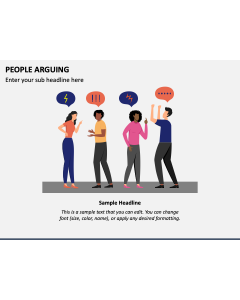 People Arguing PPT Slide 1