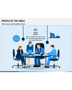 People at Table PPT Slide 1