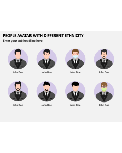 People Avatar with Different Ethnicity PPT Slide 1