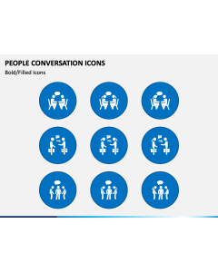 People Conversation Icons PPT Slide 1