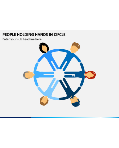 People Holding Hands in Circle PPT Slide 1
