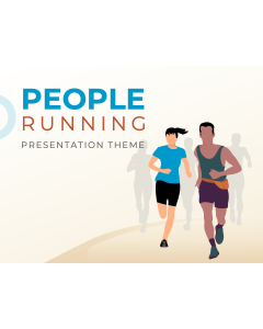 People Running Theme PPT Slide 1