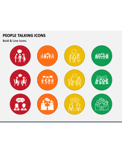 People Talking Icons PPT Slide 1