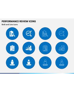Performance Review Icons PPT Slide 1