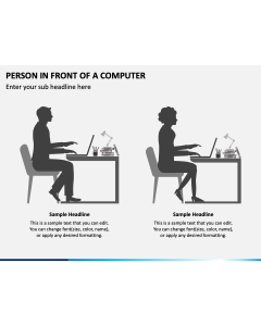 Person in Front of a Computer PPT Slide 1