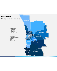 Perth Map PPT Slide 1