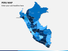 Peru map PPT slide 2