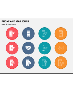 Phone and Mail Icons PPT Slide 1
