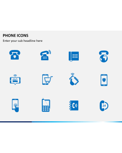 Phone Icons PPT slide 1