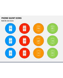 Phone Silent Icons PPT Slide 1