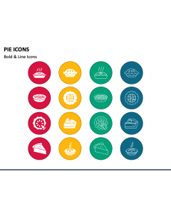 Pie Icons PPT Slide 1